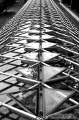 Travel photography:Roof structure on the plant nursery of the Royal Gardens, Czech Republic