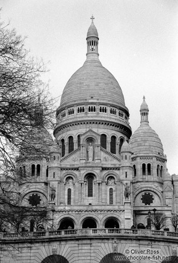 Sacre Coeur Basilica (of the sacred heart) in Paris
