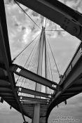 Travel photography:The Mimram Bridge at Kehl, Germany/France