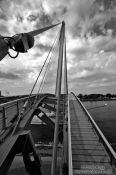 Travel photography:The Mimram Bridge at Kehl, Germany/France