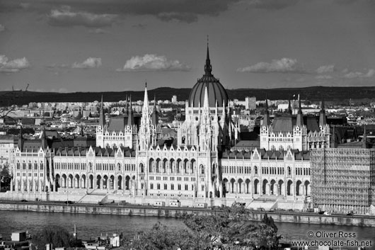 View of the parliament building in Budapest