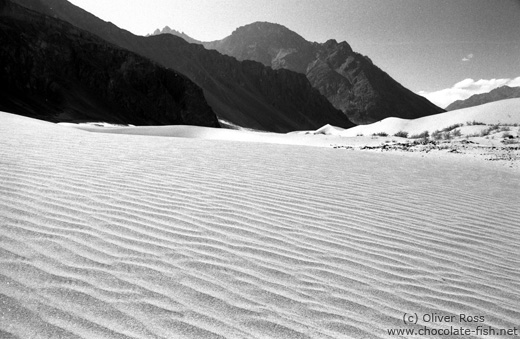 Mountains and Sand Dunes near Diskit (Ladakh)