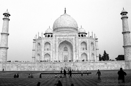 Taj Mahal Mausoleum in Agra