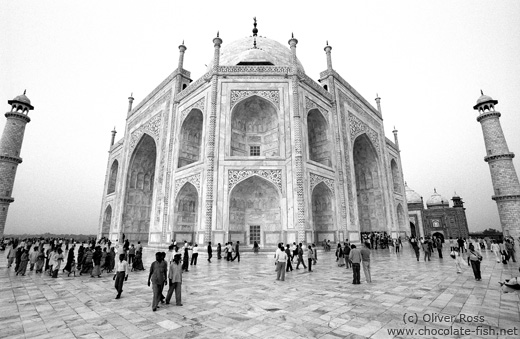 Taj Mahal Mausoleum in Agra