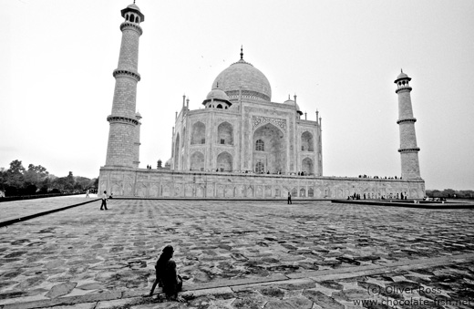 Taj Mahal Mausoleum in Agra