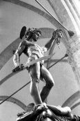 Travel photography:Sculpture by Benvenuto Cellini of Perseus slaying Medusa, Italy