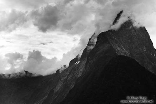 Mitre peak in Milford Sound, Fiordland National Park