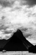 Travel photography:Mitre peak in Milford Sound, Fiordland National Park, New Zealand