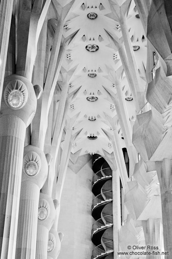 Barcelona Sagrada Familia interior staircase