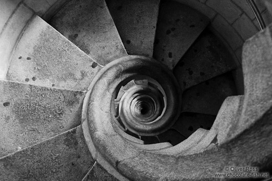 Barcelona Sagrada Familia spiral staircase