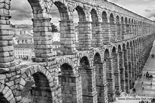 The Roman Aqueduct in Segovia