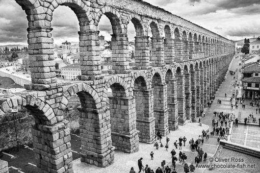 The Roman Aqueduct in Segovia