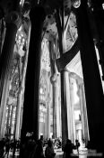 Travel photography:Barcelona Sagrada Familia interior, Spain