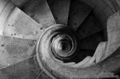 Travel photography:Barcelona Sagrada Familia spiral staircase, Spain