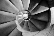 Travel photography:Barcelona Sagrada Familia spiral staircase, Spain