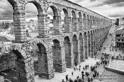 Travel photography:The Roman Aqueduct in Segovia, Spain