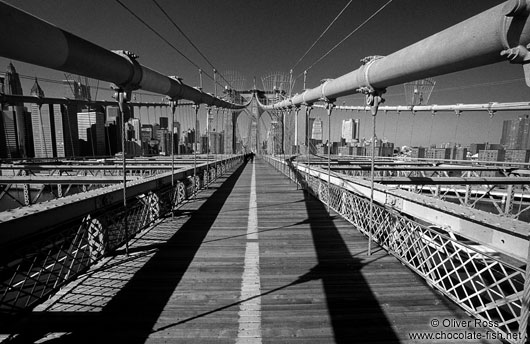 New York Brooklyn Bridge cables