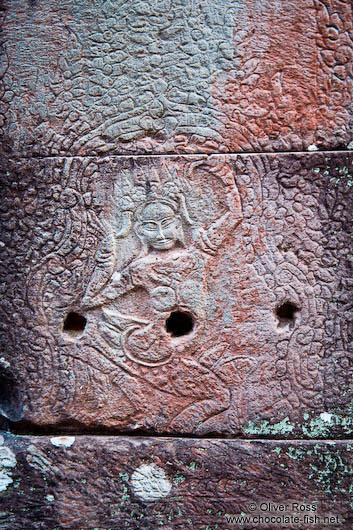 Wall detail at Banteay Kdei 