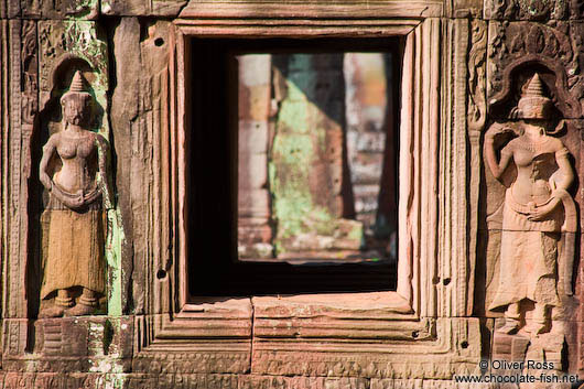 Window on the outside of Banteay Kdei 