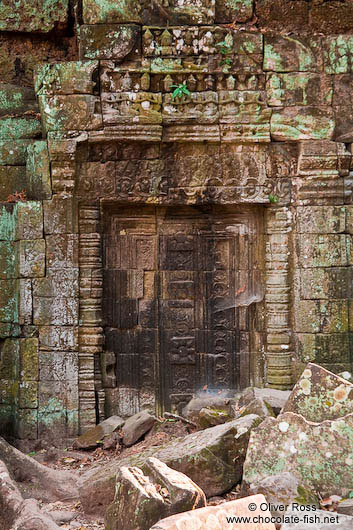 Stone door at Ta Prom 