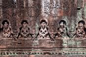 Travel photography:Stone relief at Preah Khan , Cambodia