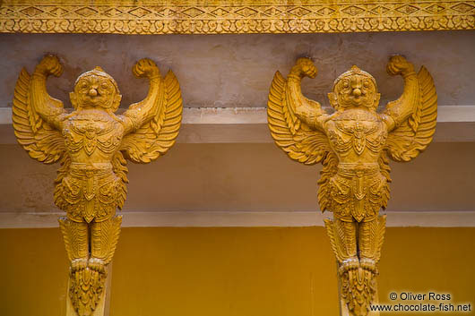 Facade detail of the Royal Palace in Phnom Penh