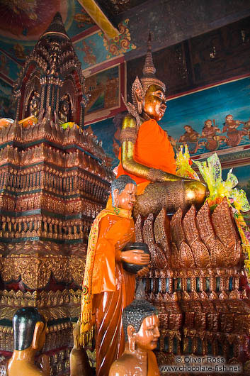 Inside Wat Phnom in Phnom Penh