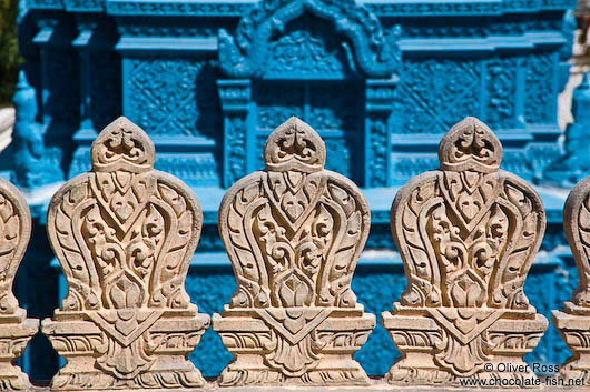 Detail at a temple in Phnom Penh