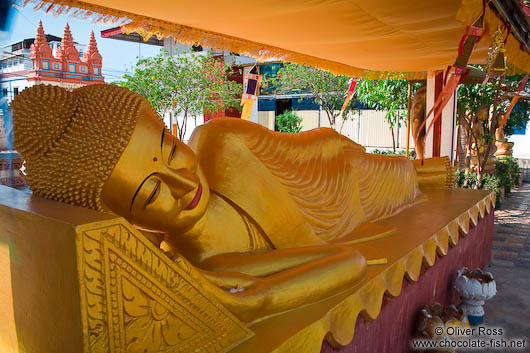 Reclining Buddha at a Phnom Penh temple