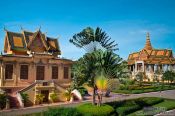 Travel photography:King Sihanouk Museum at the Royal Palace in Phnom Penh, Cambodia