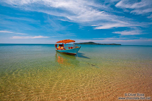 Clear waters off Kaoh Ta Kiev Island near Sihanoukville