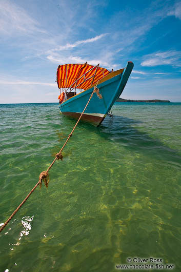 Boat at Kaoh Ta Kiev Island 