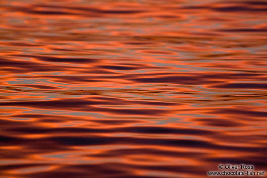 Evening sky reflecting in the water off Kaoh Ta Kiev Island 