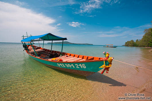 Boat at Kaoh Ta Kiev Island 