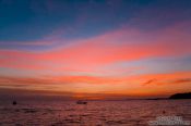 Travel photography:Sky after sunset at Serendipity beach in Sihanoukville , Cambodia