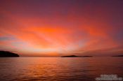 Travel photography:The sky after sunset viewed from Kaoh Ta Kiev Island , Cambodia