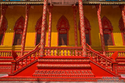 Temple stairs near Odonk (Udong) 