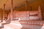 Travel photography:Giant reclining Buddha at the Vipassara Dhara Buddhist Centre near Odonk (Udong), Cambodia