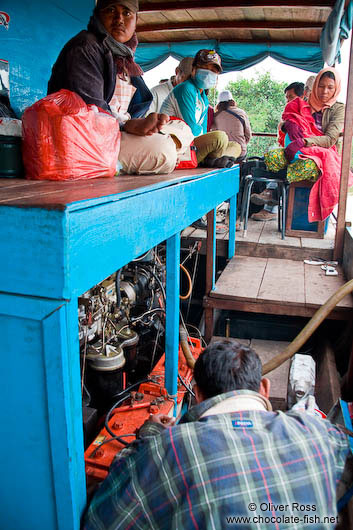 Travelling by boat from Battambang to Siem Reap