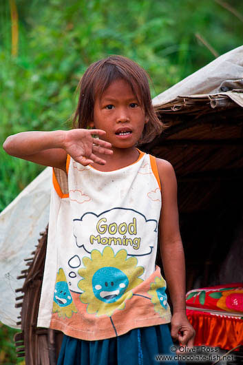 Kid near Tonle Sap Lake