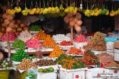 Travel photography:Fruit stall at the Battambang central market , Cambodia