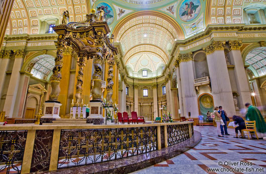 Inside the Cathedrale Marie Reine du Monde