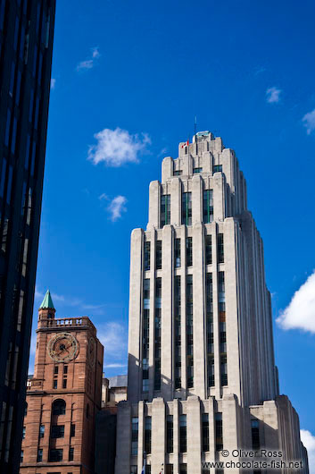 Art-deco style building in Montreal