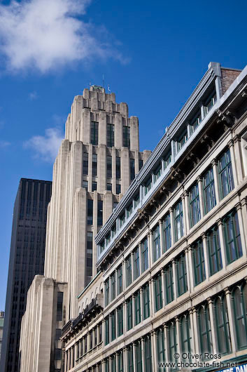 Montreal city buildings 