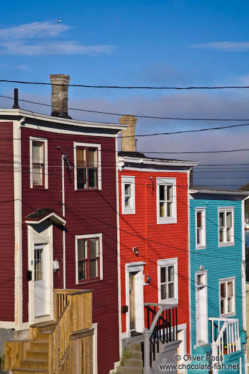 Wooden houses in St. John´s