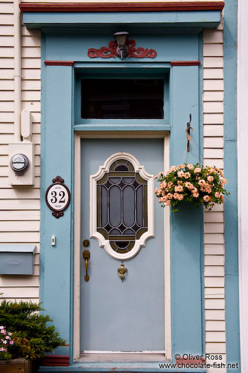 Door of a house in St. John´s