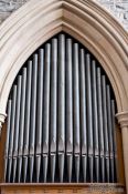 Travel photography:Organ pipes in St. John´s basilica, Canada