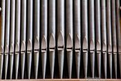 Travel photography:Organ pipes in St. John´s basilica, Canada