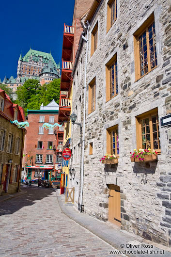 Houses in Quebec´s lower old town (basse ville) 