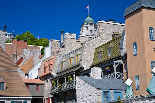 Old houses in Quebec´s lower old town (basse ville)